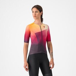 CASTELLI Kolesarski dres s kratkimi rokavi - FREE SPEED 3 W RACE TOP - večbarvno