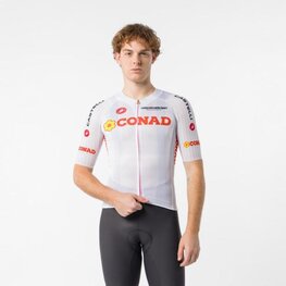 CASTELLI Kolesarski dres s kratkimi rokavi - GIRO109 RACE 8S - bela