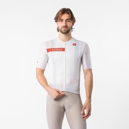 CASTELLI Kolesarski dres s kratkimi rokavi - GIRO109 ROME - bela/rdeča