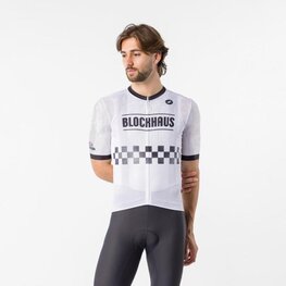 CASTELLI Kolesarski dres s kratkimi rokavi - GIRO109 BLOCKHAUS - bela