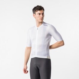 CASTELLI Kolesarski dres s kratkimi rokavi - GIRO109 ESPRESSO 2 - bela