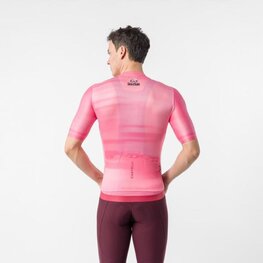 CASTELLI Kolesarski dres s kratkimi rokavi - GIRO109 ESPRESSO 2 - rožnata