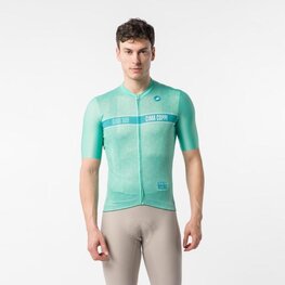 CASTELLI Kolesarski dres s kratkimi rokavi - GIRO109 CIMA COPPI - zelena