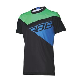 BBB Kolesarski dres s kratkimi rokavi - GRAVITY - modra/zelena/črna