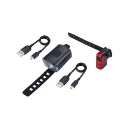 BBB komplet luči - STUD STRAP COMBO - črna