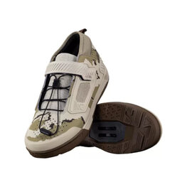 LEATT Kolesarski čevlji - CLIP 4.0 - siva/rjava