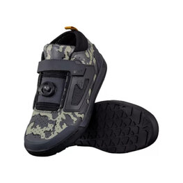 LEATT Kolesarski čevlji - PROFLAT 3.0 - zelena/črna