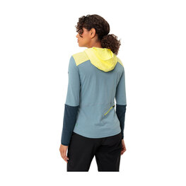 VAUDE Kolesarski dres z dolgimi rokavi zimski - TREMALDO - svetlo modra/modra/rumena