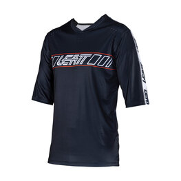 LEATT Kolesarski dres s kratkimi rokavi - MTB ENDURO 3.0 - črna