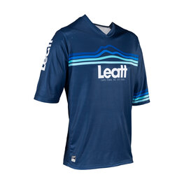 LEATT Kolesarski dres s kratkimi rokavi - MTB ENDURO 3.0 - modra