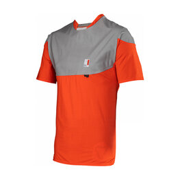 LEATT Kolesarski dres s kratkimi rokavi - MTB ALLMOUNTAIN 3.0 - rdeča/siva