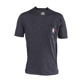 LEATT Kolesarski dres s kratkimi rokavi - MTB ALLMOUNTAIN 2.0 - črna