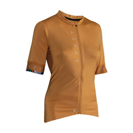 LEATT Kolesarski dres s kratkimi rokavi - MTB ENDURANCE 5.0 W - oranžna