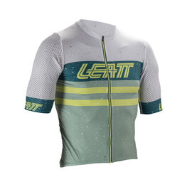 LEATT Kolesarski dres s kratkimi rokavi - MTB ENDURANCE 6.0 - zelena/siva