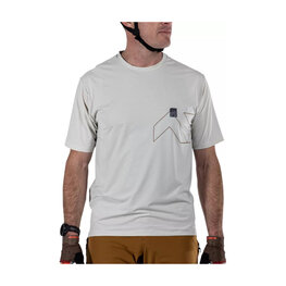 LEATT Kolesarski dres s kratkimi rokavi - MTB TRAIL 1.0 X-FLOW - siva