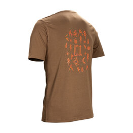 LEATT Kolesarska  majica s kratkimi rokavi - CORE - rjava