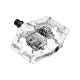LEATT pedale - GRAVITY 6.0 CLIP-IN - srebrna