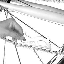 SUPER B merilo - CHAIN CHECKER/HOOK TB-3326 - srebrna