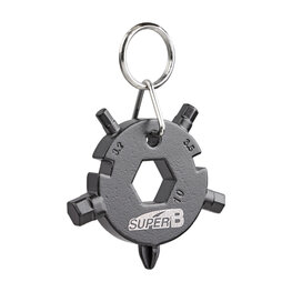SUPER B obesek za ključe - KEYCHAIN TB-FD08 - siva