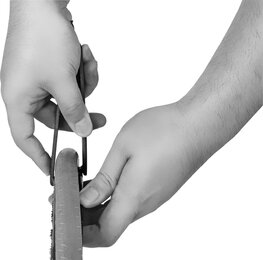 SUPER B montažna kljuka - TIRE LEVER TB-TL08 - oranžna