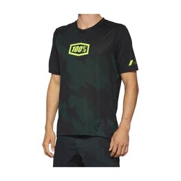 100% SPEEDLAB Kolesarski dres s kratkimi rokavi - AIRMATIC LE - črna/zelena