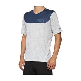 100% SPEEDLAB Kolesarski dres s kratkimi rokavi - AIRMATIC - siva/modra