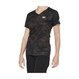 100% SPEEDLAB Kolesarski dres s kratkimi rokavi - AIRMATIC W - črna/rjava