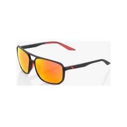 100% SPEEDLAB Kolesarska očala - KONNOR AVIATOR SQUARE - črna/rdeča