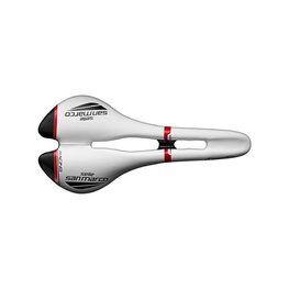 SELLE SAN MARCO sedež - ASPIDE OPEN-FIT RACING NARROW - bela/črna/rdeča