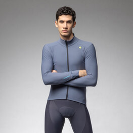 ALÉ Kolesarski dres z dolgimi rokavi zimski - KLIMATIK K-IDRO - modra