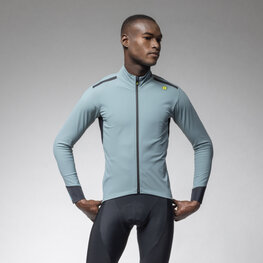 ALÉ Kolesarska  vetru odporna jakna - KLIMATIK K-TORNADO - svetlo modra