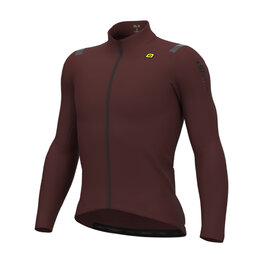 ALÉ Kolesarski dres z dolgimi rokavi zimski - WARM RACE - bordo