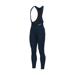 ALÉ Kolesarske dolge hlače z naramnicami - KLIMATIK K-ATMO - modra
