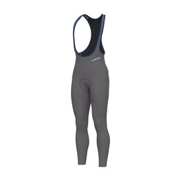 ALÉ Kolesarske dolge hlače z naramnicami - KLIMATIK K-ATMO - svetlo modra