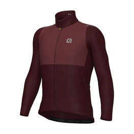 ALÉ Kolesarski dres z dolgimi rokavi zimski - OFF ROAD - GRAVEL DUAL - bordo