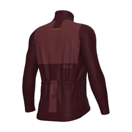 ALÉ Kolesarski dres z dolgimi rokavi zimski - OFF ROAD - GRAVEL DUAL - bordo