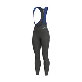 ALÉ Kolesarske dolge hlače z naramnicami - KLIMATIK K-TOUR - črna