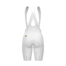 ALÉ Kolesarske kratke hlače z naramnicami - VOLTAGE R-EV1 - bela
