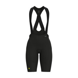 ALÉ Kolesarske kratke hlače z naramnicami - VOLTAGE R-EV1 - črna