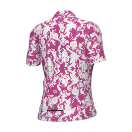 ALÉ Kolesarski dres s kratkimi rokavi - ESSENZA PRAGMA - bela/rožnata