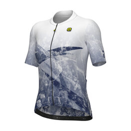 ALÉ Kolesarski dres s kratkimi rokavi - QUARTZ PR-E - bela/modra