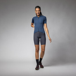 ALÉ Kolesarski dres s kratkimi rokavi - COLOR BLOCK OFF ROAD PRAGMA - modra