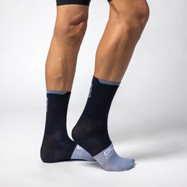 ALÉ Kolesarske klasične nogavice - SLIDE - črna/modra