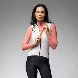 ALÉ Kolesarski brezrokavnik - PR-E THERMO 2.0 - bela