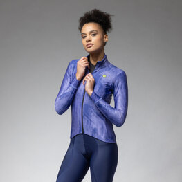 ALÉ Kolesarska  vetru odporna jakna - PR-E KNITTED - modra