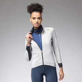 ALÉ Kolesarska  vetru odporna jakna - KLIMATIK K-DOUBLE - bela