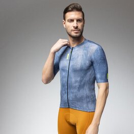 ALÉ Kolesarski dres s kratkimi rokavi - PRAGMA DEEP - modra