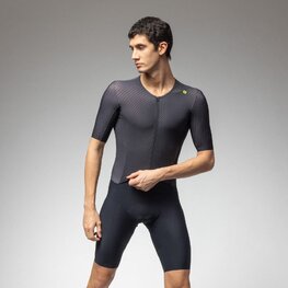 ALÉ Kolesarski kombinezon - R-EV1 EAGLE - črna