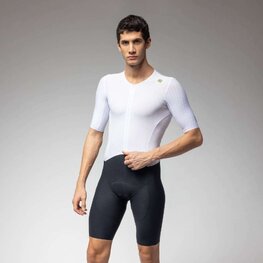 ALÉ Kolesarski kombinezon - R-EV1 EAGLE - bela/črna