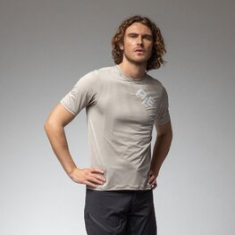 ALÉ Kolesarski dres s kratkimi rokavi - OFF ROAD RUGGED 2.0 - bež